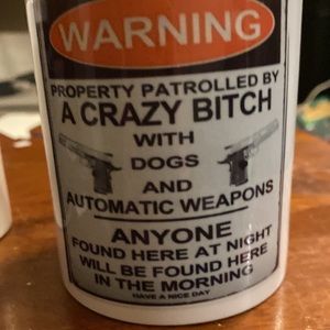 Warning mug